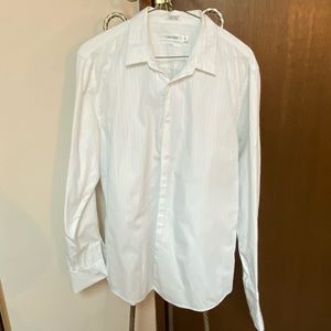 Calvin Klein slim fit pin stripe